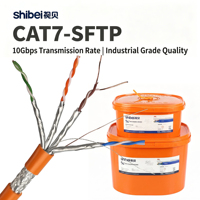 Cable Ethernet Shibei de Alta Calidad CAT8 SFTP de 305 Metros, 10Gbps Gigabit, Blindado, para Automatización Industrial