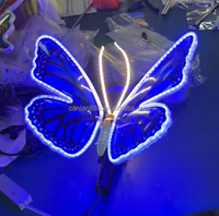 Luces LED de Mariposas 3D al por Mayor para Decoración de Escenarios, Bodas, Fiestas, Eventos y Carreteras, Luz Nocturna Eléctrica