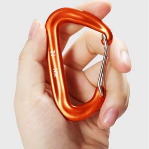 Boucle d'alpinisme 12KN <span class=keywords><strong>Mousqueton</strong></span> d'escalade <span class=keywords><strong>ultra</strong></span> léger 7075 Mousquetons verrouillables en aluminium - Product Image 1