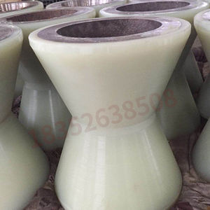 Roda Penyangga Tanpa Tenaga Berlapis Poliuretan/Silikon/Karet Nitril Bentuk V Khusus Tahan Suhu Buatan Cina - Product Image 3