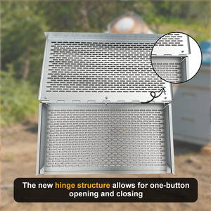 Herramientas de Apicultura Directo de Fábrica: Colmena Langstroth Profunda de Marco Único de Metal Galvanizado con Controlador de Abejas Reina y Tapa Abatible - Product Image 5