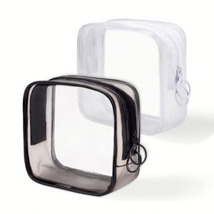 New Coin Jewelry <b>Purse</b> Camping Recyclable Zipper Women Waterproof Pvc Small Mini Toiletry Bag clear - Product Image 1