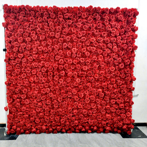 DKB – Nouvelle toile murale décorative en rouleau de fleurs artificielles en soie multicolores, aspect naturel et toucher réel, 2,4 m – Idéale pour Thanksgiving et le Nouvel An - Product Image 1