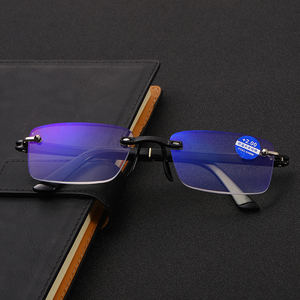<span class=keywords><strong>Gafas</strong></span> de lectura magnéticas graduadas con luz azul, anteojos de lectura de lujo de alta calidad, sin marco, con patas de Metal, 8818 - Product Image 6