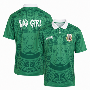 T-Shirt Nera con Strass ODM OEM Stile Gotico Streetwear con Logo Personalizzato e Ventilazione $SAD BOY Junior H - Product Image 1