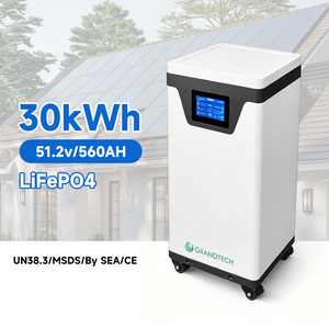 Stock UE Lifepo4 Lithium 51.2V 30Kwh 280Ah 300Ah 15Kwh 560ah Powerwall Power Wall 10Kwh 48V pour stockage d'énergie solaire - Product Image 1