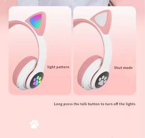 Fábrica de auriculares originales 2024, soporte inalámbrico con cancelación de ruido, tarjeta <span class=keywords><strong>TF</strong></span>, auriculares inalámbricos con luz LED - Product Image 2