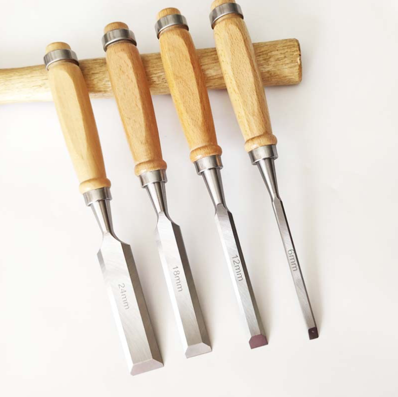 Larix горячая распродажа 4 шт. прочное долото для резьбы по дереву Набор долото для резьбы по дереву с высокой производительностью