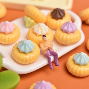 Mini Cabujones de Resina con Forma de Galletas de Crema para Manualidades, Decoración con Pegamento de Crema - Product Image 3