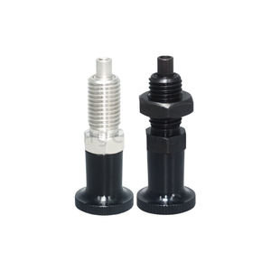 M10 M12 <b>M16</b> stainless steel and carbon steel telescopic spring handle knob manual positioner, with threaded head, return-type - Product Image 1