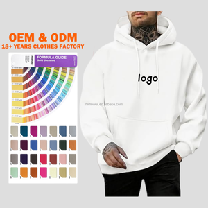 Ensemble de sweat-shirts en molleton à capuche avec logo brodé personnalisé et motif lettres, style streetwear automne pour hommes, vente en gros - Product Image 1