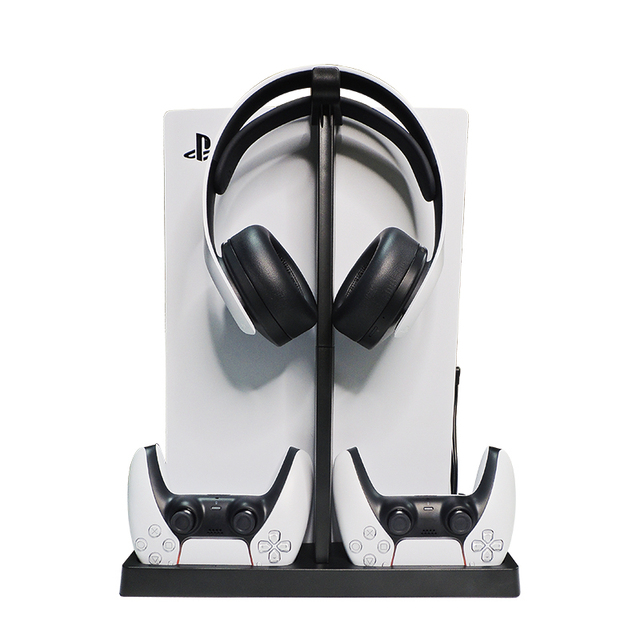 PS5 Consola Cooling Station Charging Stand Charger for PS5 Dualsense Wireless Controller Vertical Stand
