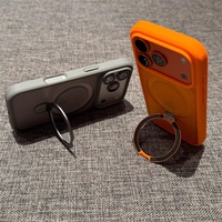 Funda Magnética Transparente Mate para Carga Inalámbrica Compatible con iPhone 17 Pro, Funda con Anillo Magnético para iPhone 17 Pro Max