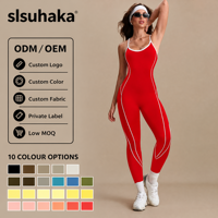 Combinaison sans manches sur mesure pour femmes, couleur violette avec bordure blanche, bretelles spaghetti, pour danse, ballet, gymnastique, yoga, une pièce