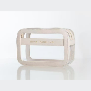 PU PVC vente en gros sac à cosmétiques sacs de maquillage imperméables transparents sac de lavage de stockage personnalisé avec fermeture à glissière pour voyage femmes filles - Product Image 6