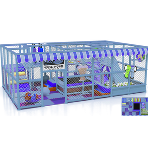 New Design <b>Plastic</b> Ball Pit Trampoline <b>Slide</b> Combo Indoor Playground Kid Soft Play Equipment - Product Image 1