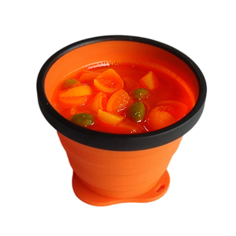 Cup Camp Outdoor Silicone Collapsible Cup Mess Kit