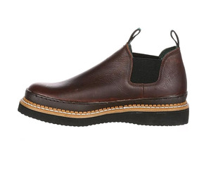 Cao Cấp Người Đàn Ông Của Màu Nâu Da Không Thấm Nước Chelsea Khởi Động Đàn Hồi Bên Tấm Slip-On Giày Phong Cách Giản Dị Đô Thị Thời Trang - Product Image 6