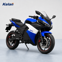 Nouvelle Moto Électrique Sportive V6 2025 de 2000W 72V Personnalisée en Usine, Scooter Électrique de Course à Grande Vitesse avec Batterie au Lithium