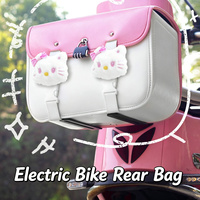 Sac arrière imperméable pour vélo électrique, sac suspendu pour moto, grande capacité, rangement pour chargeur, pochette universelle, organisateur