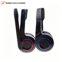 Casque audio filaire multimédia avec micro-cannette, câble de 1,8 m en ABS+PU pour l'école, la formation et l'apprentissage électronique