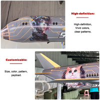 Avión Inflable Publicitario con Control Remoto, Color Morado, 5 Metros, Único para Exhibiciones, Globo, Avión RC, Modelo de Aeronave