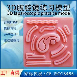 Modèle d'entraînement à la suture 3D, coussin de suture en silicone pour laparoscopie, simulation de chirurgie abdominale transfrontalière. - Product Image 4