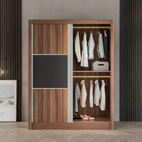 Zq ensemble de meubles de chambre à coucher Queen Size ensemble de meubles de chambre à coucher modernes armoire à portes coulissantes en bois mélamine et Table de maquillage