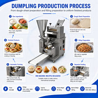 Machine à fabriquer des pierogi commerciaux, machine automatique à fabriquer des pelmeni, des raviolis et des boulettes pour restaurant et usine de produits surgelés