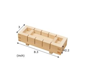 แม่พิมพ์<span class=keywords><strong>ซูชิ</strong></span>ไม้ทรงสี่เหลี่ยม <span class=keywords><strong>ราคา</strong></span>ขายส่ง กล่องทำซูชิไม้ สำหรับใช้ในบ้าน - Product Image 2