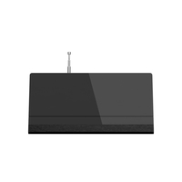 Antena HDTV de Interior de Plástico de Alta Ganancia ANTOP, VHF Mejorada, 1080P/4K, Canales de TV Gratuitos, Soporte para Recepción de Largo Alcance, con Base para Mesa