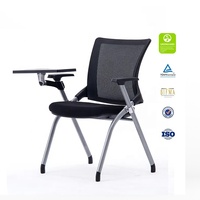 Chaise de formation empilable en plastique KOHO pour écoles, chaise de conférence avec table intégrée, mobilier de bureau, fourniture commerciale pour projets