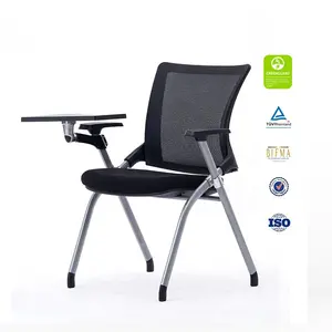 Wholesale Training Room Chair College School Study Chair Student Folding Classroom School Chairs With Writing Tablet Arm