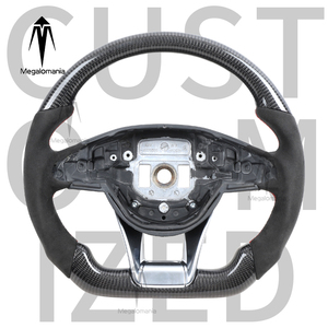 Volant de style ancien compatible avec Benz C200 <span class=keywords><strong>C63</strong></span> C300 808 W204 W205 SLK GLK GLC GLE, peut être amélioré en volant en fibre de carbone - Product Image 2