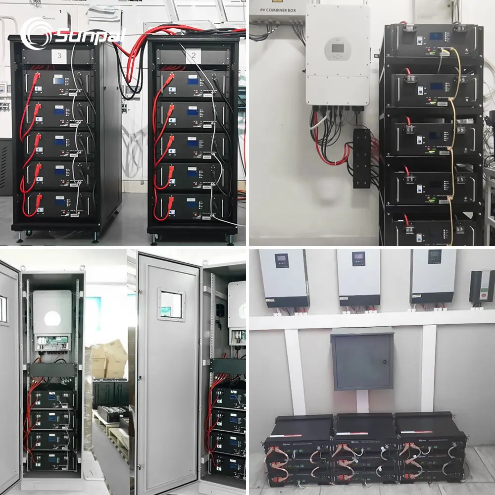 सौर प्रणाली के लिए सनपाल लिथियम बैटरी 48V 200Ah 10kWh लाइफपो4 सौर बैटरी पावर