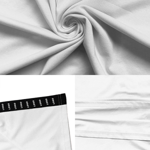 定制标志丝网印花实心针织超大空白棉涤纶混纺运动短袖t恤 - Product Image 2