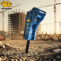 Hydraulischer Hammer für Baggerlader zur Steinbrechung bei ländlichen Straßen und Gebäudedemolition