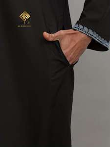 Matériaux haut de gamme HARAMAIN, design à capuche tendance, broderie marocaine, décoration sombre populaire et décontractée - Product Image 4