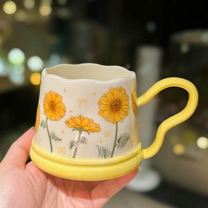 Taza <span class=keywords><strong>de</strong></span> Porcelana Fina BAMBUS, Estilo Pastoral, con Diseño <span class=keywords><strong>de</strong></span> Tulipanes, Ecológica, <span class=keywords><strong>de</strong></span> Gran Capacidad, <span class=keywords><strong>para</strong></span> Mujeres, Oficina, Hogar, <span class=keywords><strong>Desayuno</strong></span>, <span class=keywords><strong>Regalo</strong></span> - Product Image 5