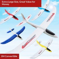 Avion planeur en mousse EVA de 1,0 m, extra-large, lancé à la main, modèle d'avion modifié, jouet transfrontalier, 270g