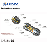 Connecteur Électrique d'Aviation Étanche WEIPU Série ST12 (2, 3, 4, 5, 6, 7, 9 Broches) IP67, Câble Adaptateur M12 Jack pour Applications d'Alimentation