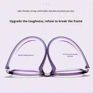 Óculos de Leitura Ultraleves com Proteção Contra Luz Azul de Design Simples para Venda Ambulante para Pessoas de Meia-Idade e Idosos - Product Image 3