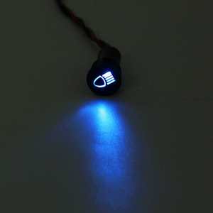 Metal Led Dashboard Indicator <b>Light</b> 8mm 12V 24V 36V Waterproof With <b>Wire</b> For Car Electrical Appliances - Product Image 4