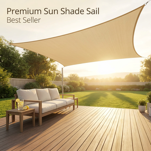 Voiles d'ombrage rectangulaires tissées en HDPE haute densité, 90 % anti-UV, prix usine, <span class=keywords><strong>pour</strong></span> jardin, balcon, cour arrière, <span class=keywords><strong>filet</strong></span> pare-<span class=keywords><strong>vent</strong></span> - Product Image 6