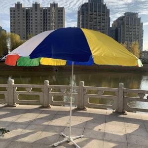 공장 고품질 파라솔 우산 우수한 디자인 파티오 우산 및 베이스 여름용 비치 우산 - Product Image 5