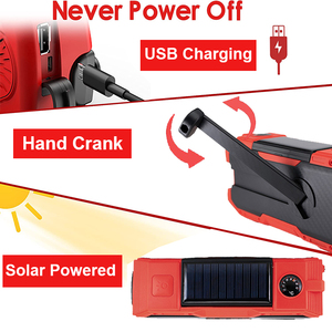 Di động năng lượng mặt trời đài phát thanh de cắm trại Solaire gió lên và DAP cộng với khẩn cấp đài phát thanh năng lượng mặt trời và gió lên với thoa - Product Image 5