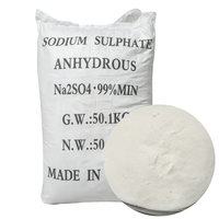 Sulfate de sodium anhydre BANGZE CAS 7757-82-6 Pureté 99% Sel de Glauber Poudre blanche pour additif alimentaire et industrie du verre 50kg