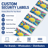 Étiquettes holographiques OEM sur mesure avec design et logo personnalisés pour l'emballage de sécurité anti-contrefaçon et la mise en image de la marque