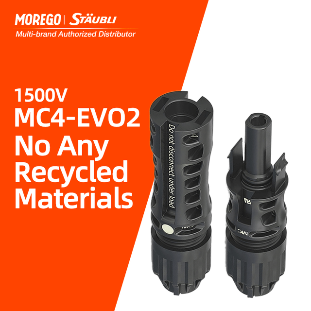 Staubli MC4 Evo2 Solar Panel Cable IP68 PV Connector Male and Female Plug Original MC4