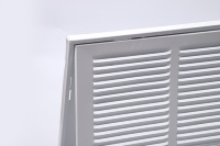 Grille d'aération carrée moderne et durable, grille de retour de plafond, grille de filtre en plastique et acier, sortie d'air pour système CVC, extérieur, bureau, sous-sol
